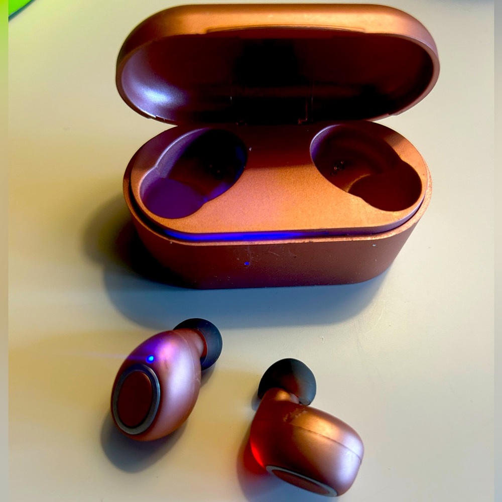 Wireless Rose Gold Earbuds